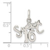 Sterling Silver Sweet 16 Charm QC344