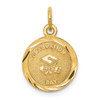 14k Yellow Gold Graduation Day Charm XAC681