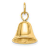 14k Yellow Gold Moveable 3D Wedding Bell Charm A0567