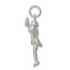 Sterling Silver Cheerleader Charm QC747