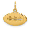 14k Yellow Gold Football Charm K3598