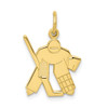 10k Yellow Gold Hockey Charm 10C183