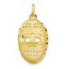 10k Yellow Gold Hockey Mask Charm