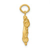 14k Yellow Gold 3-D Race Car Charm