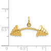 14k Yellow Gold Barbell Charm C588