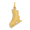 14k Yellow Gold Figure Skate Charm K3538