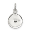 Sterling Silver Enameled Soccer Ball Charm QC6477