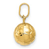 14k Yellow Gold 3-D Soccer Ball Charm
