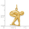 14k Yellow Gold Swimmer/Diver Charm