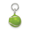 Sterling Silver Green Enameled Tennis Ball Charm