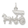 Sterling Silver Horse and Carriage Charm QC1034