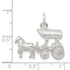 Sterling Silver Horse and Carriage Charm QC1034