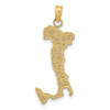 14k Yellow Gold Map with ITALY Charm