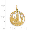 14k Yellow Gold NEW YORK Skyline Charm