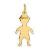 14k Yellow Gold Boy Charm XM100/18