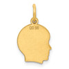 Gold-Plated Sterling Silver Engravable Boy Polished Disc Charm QM348G/27