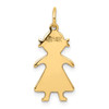 14k Yellow Gold Girl Charm XM99/18