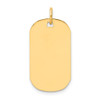 14k Yellow Gold Plain .009 Gauge Engravable Dog Tag Disc Charm XM551/09