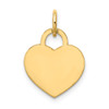 14k Yellow Gold Small Engravable Heart Charm XM521/18