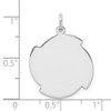 Sterling Silver Engravable Disc Charm QM465/27