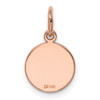 14k Rose Gold Plain .011 Gauge Circular Engravable Disc Charm XRM134/11