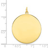 10k Yellow Gold Plain .013 Gauge Circular Engravable Disc Charm 10XM141/13