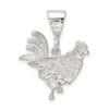 Sterling Silver Rooster Pendant QC1708