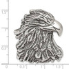 Sterling Silver Antiqued Eagle Head Pendant