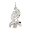 Sterling Silver Polished and Diamond-cut Eagle Pendant