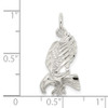 Sterling Silver Polished and Diamond-cut Eagle Pendant