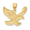 14k Yellow Gold Diamond-cut Eagle Pendant K6000