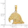 14k Yellow Gold Eagle Head Pendant C3492