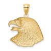 Mens 14k Yellow Gold Diamond-cut Eagle Pendant C4576