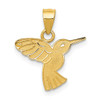 14k Yellow Gold Hummingbird Pendant K4831