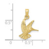 10k Yellow Gold Hummingbird Pendant