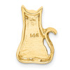 14k Yellow Gold Cat Slide