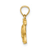 14k Yellow Gold Diamond-Cut Camel Pendant