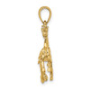 14k Yellow Gold 3-D Horse Trotting Pendant