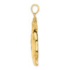 14k Yellow Gold Horse Head Profile w/Long Mane Pendant