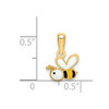 14k Yellow Gold Enamel Bumble Bee Pendant