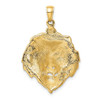 14k Yellow Gold Lion Pendant K4868