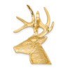 14k Yellow Gold Laser Cut Deer Pendant