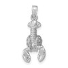 14k White Gold Moveable Lobster Pendant C2515W