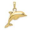 10k Yellow Gold 3-D Dolphin Pendant