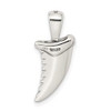 Sterling Silver Polished Shark Tooth Pendant
