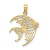 10k Yellow Gold Cut-Out Angelfish Pendant