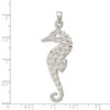 Sterling Silver Hammered Polished Seahorse Pendant