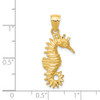 14k Yellow Gold Seahorse Pendant K2980