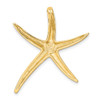 14k Yellow Gold Polished Starfish Slide K6067