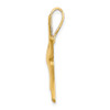 14k Yellow Gold 2-D Polished Starfish Pendant